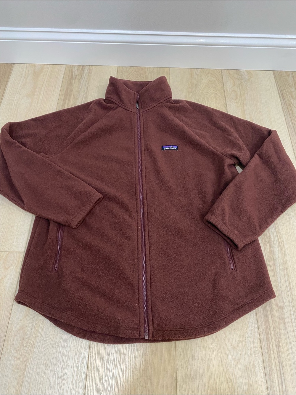 Patagonia Women's Classic Microdini Fleece Jacket - Burgundy New Size L